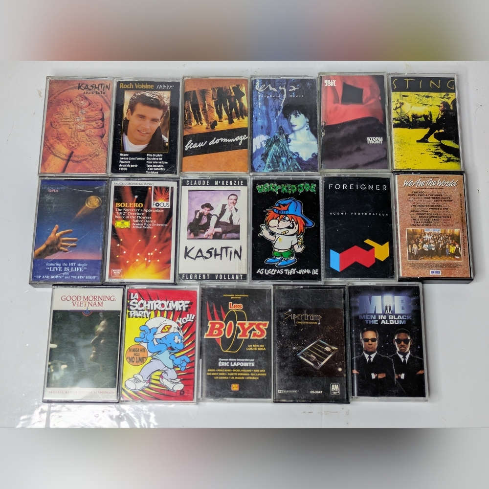 Vintage Cassette Tape Lot. Classic Rock, Pop, French, 70s 80s 90s, Soundtracks - Picture 5 of 15